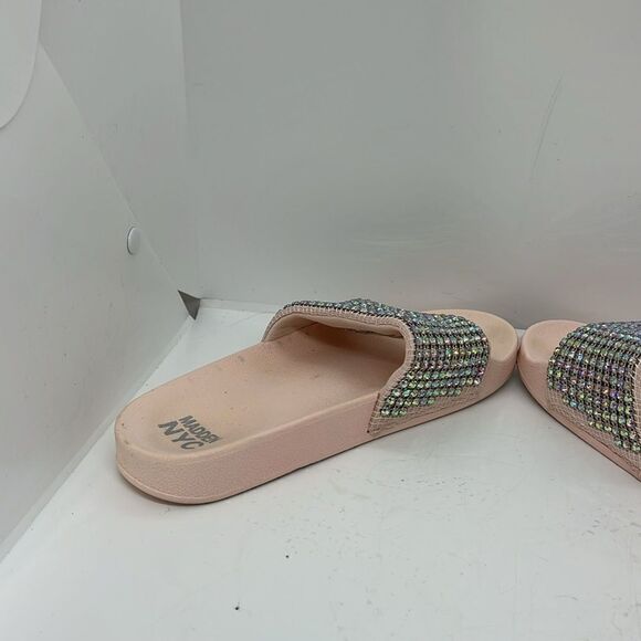 STEVE MADDEN NYC BRIGHT RHINESTONE SLIDES WOMENS SANDALS FTL-07-166 - Picture 6 of 9